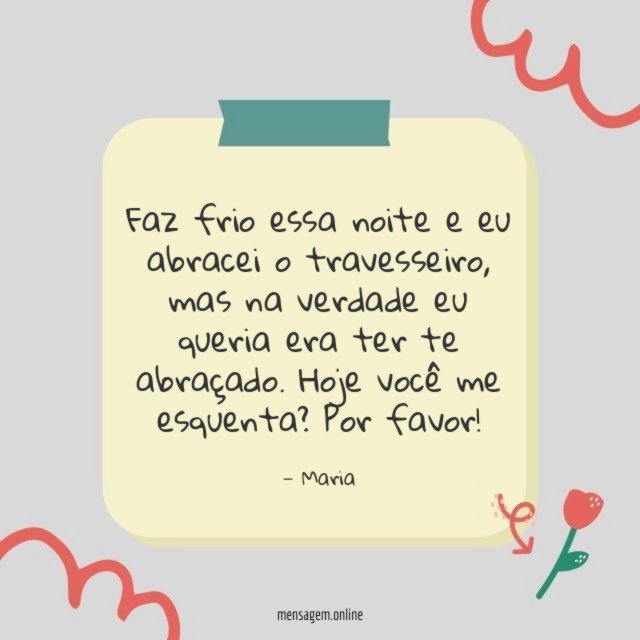 Faz frio essa noite