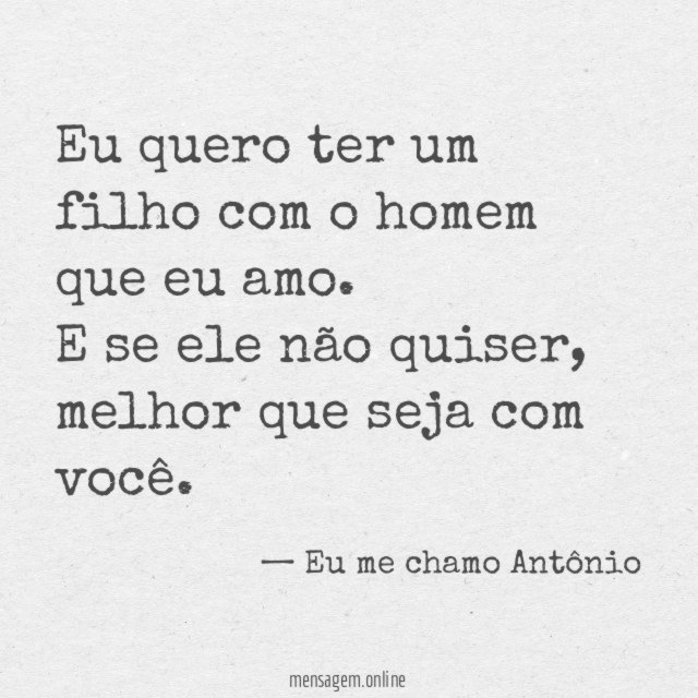 Eu quero ter um filho