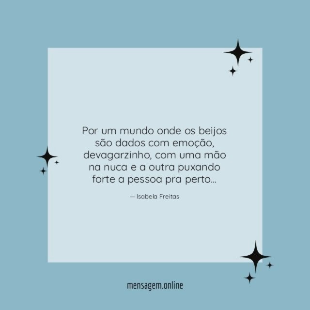 Por um mundo onde os beijos