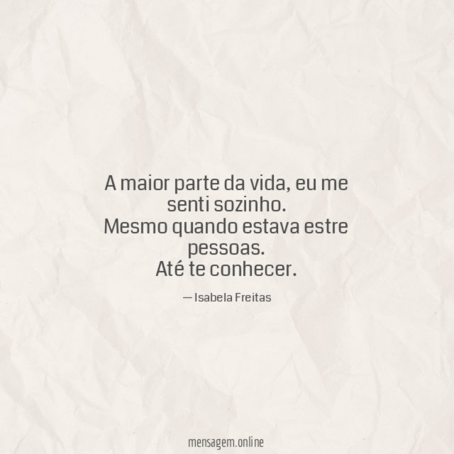 A maior parte da vida