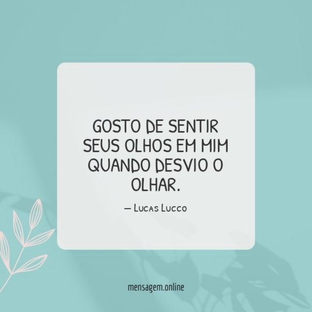 Gosto de sentir seus