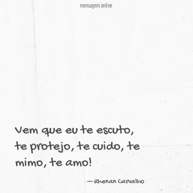 Vem que eu te escuto