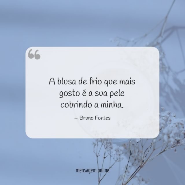A blusa de frio que mais gosto
