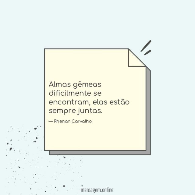 Almas gêmeas dificilmente
