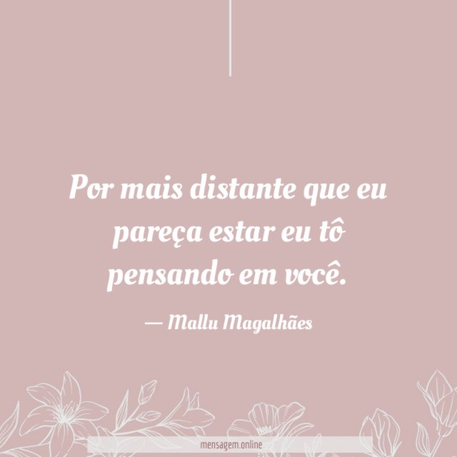 Por mais distante