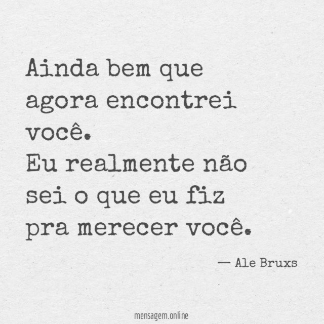 Agora encontrei você