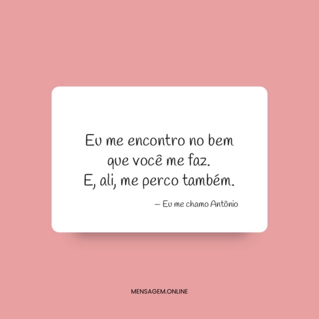 Eu me encontro no bem