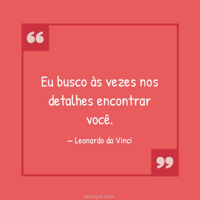 Eu busco às vezes