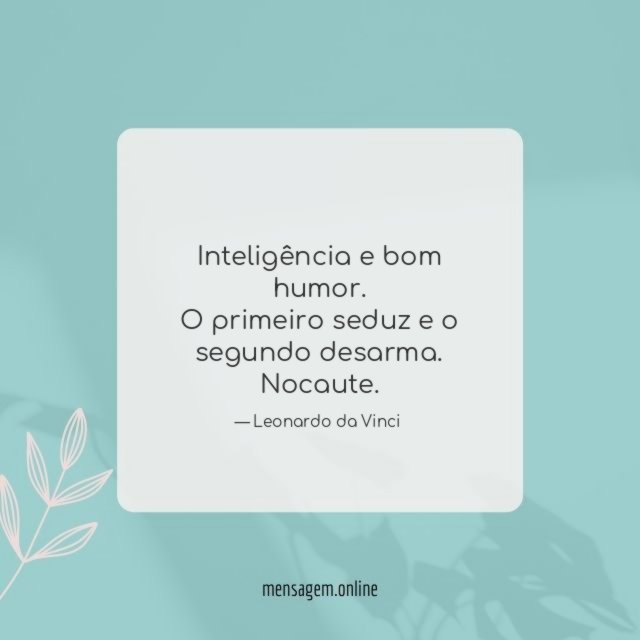 Inteligência e bom humor