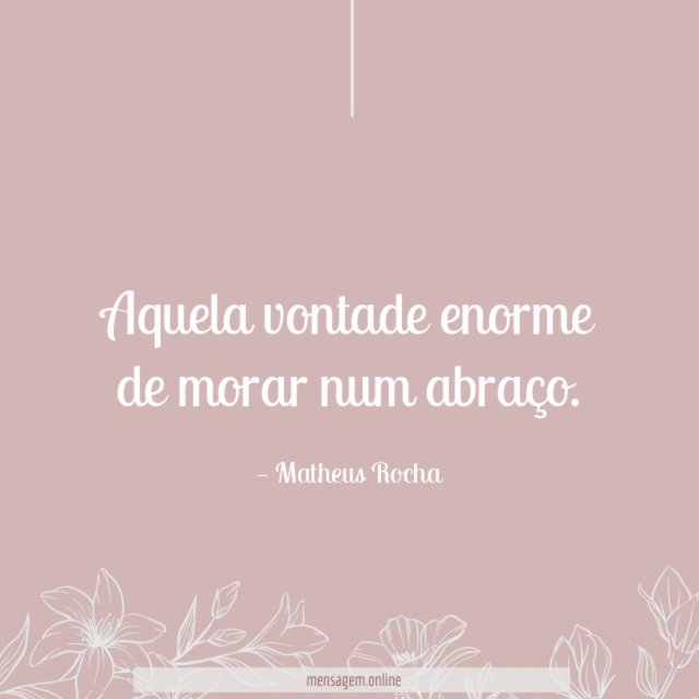 Aquela vontade enorme