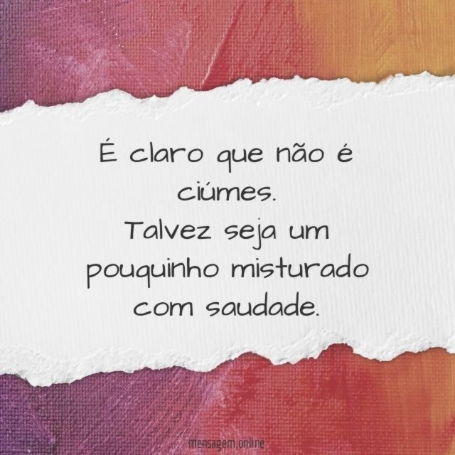 É claro que não é