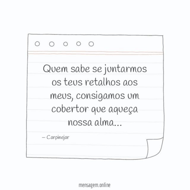 Quem sabe se juntarmos