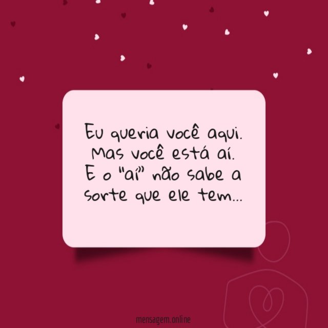 Eu queria você aqui