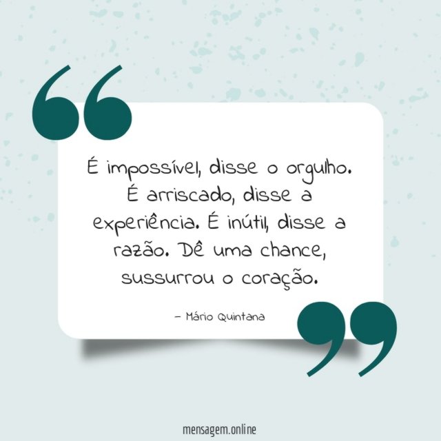 Sussurrou o coração