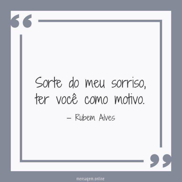 Sorte do meu sorriso