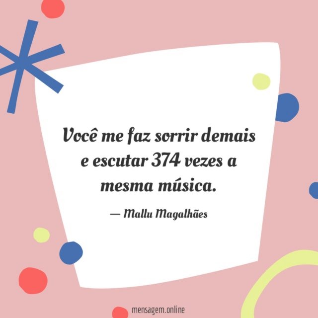 Você me faz sorrir