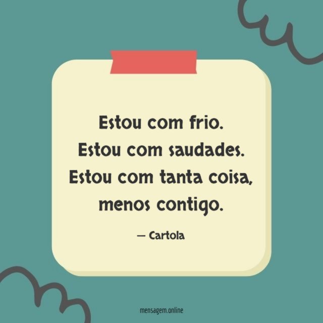 Estou com frio