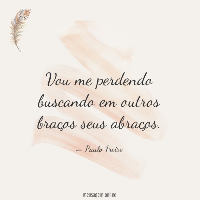 Vou me perdendo buscando