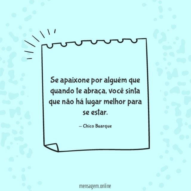 Se apaixone por alguém que