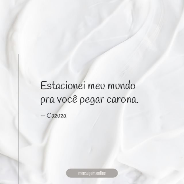 Estacionei meu mundo