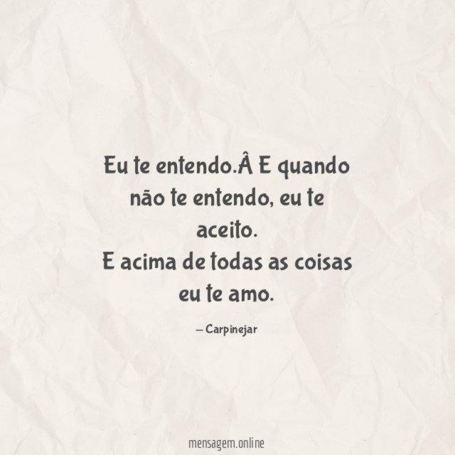 Eu te entendo