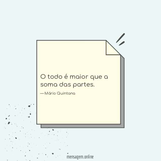 O todo é maior