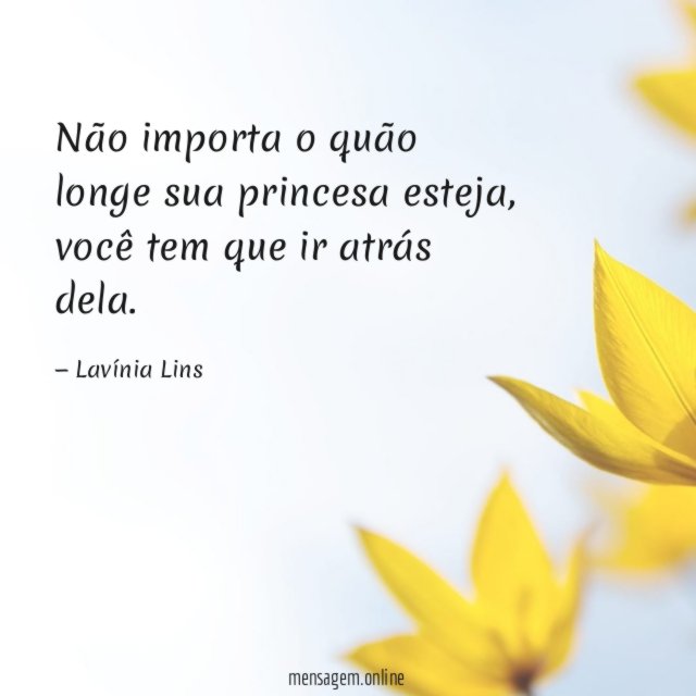 Não importa o quão longe
