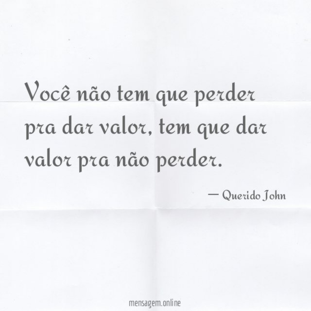 Você não tem