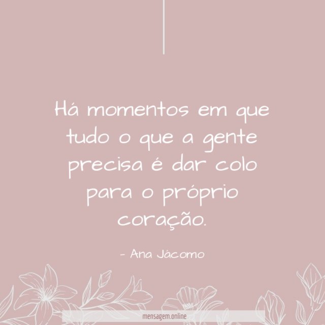 Colo para o próprio coração