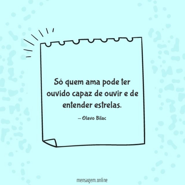 Só quem ama pode ter ouvido