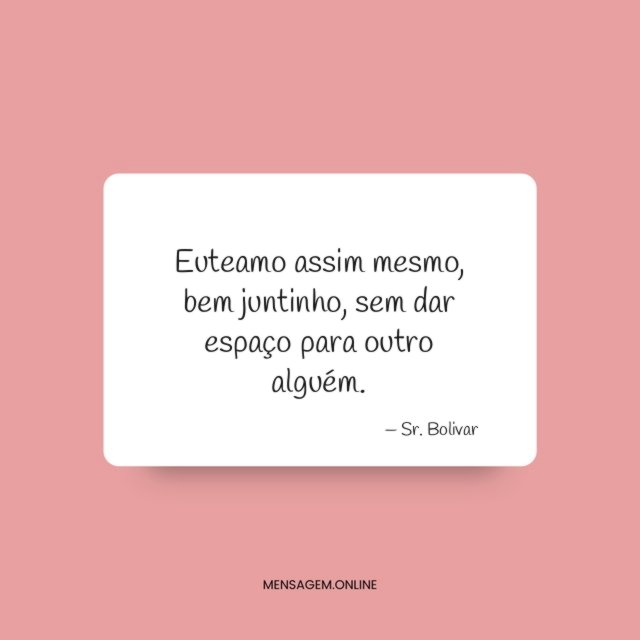 Bem juntinho