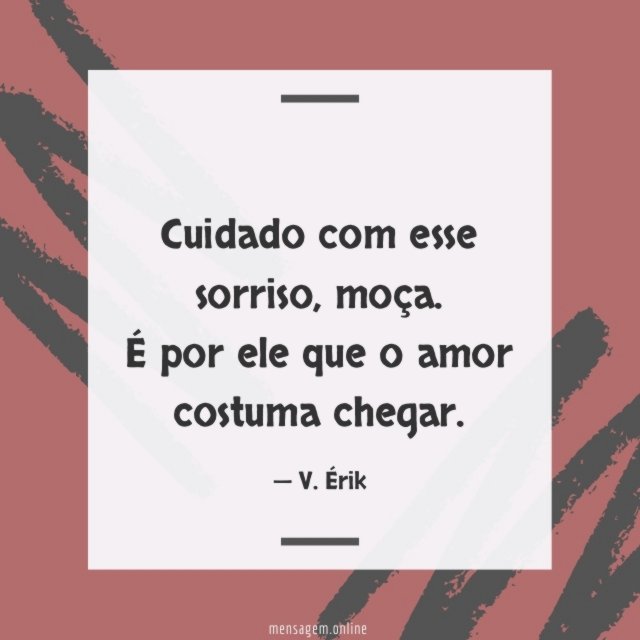 Cuidado com esse sorriso