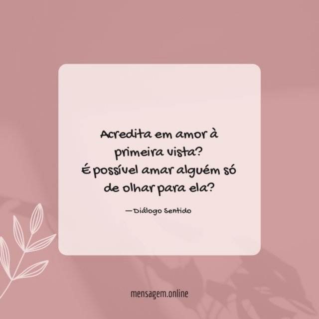Possível amar alguém