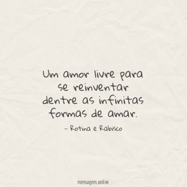 Um amor livre para se reinventar
