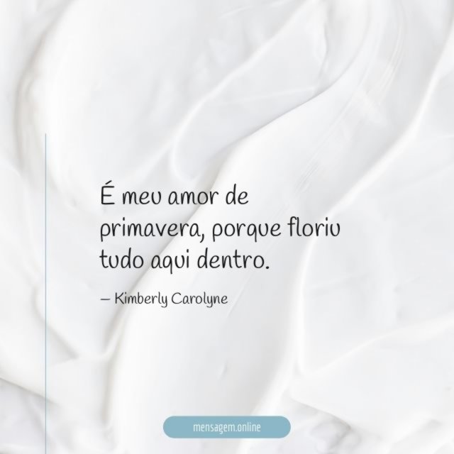 É meu amor de primavera