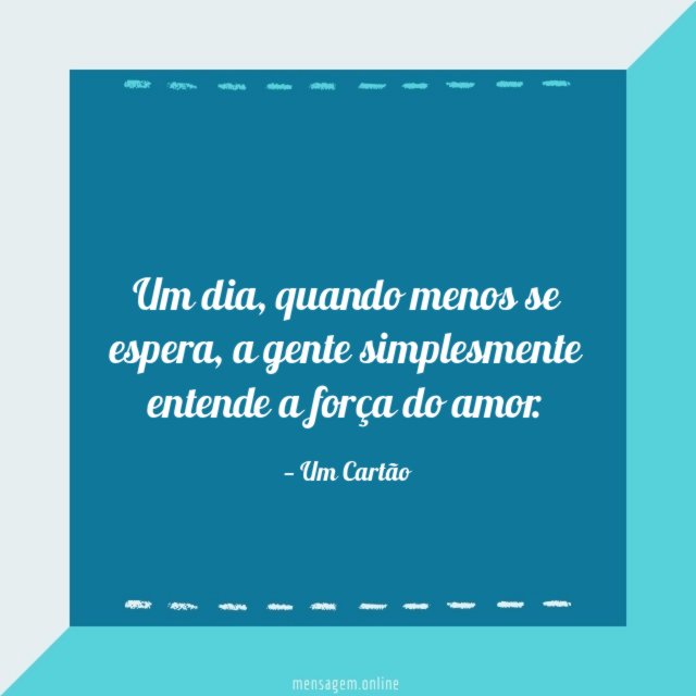 Entende a força do amor