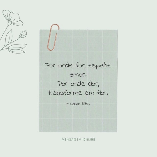 Transforme em flor