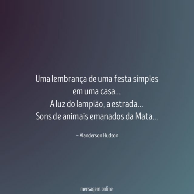 Uma lembrança de uma festa simples em uma casa