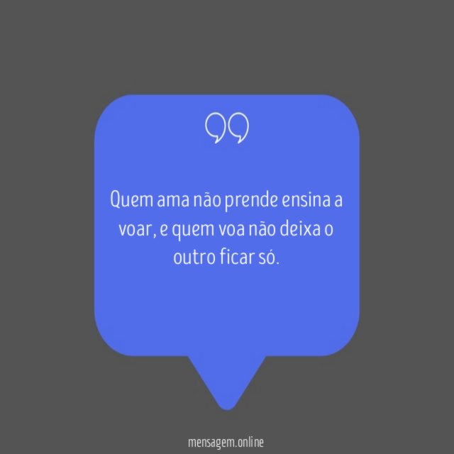 Quem ama não prende