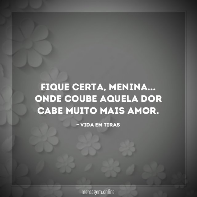 Cabe muito mais amor