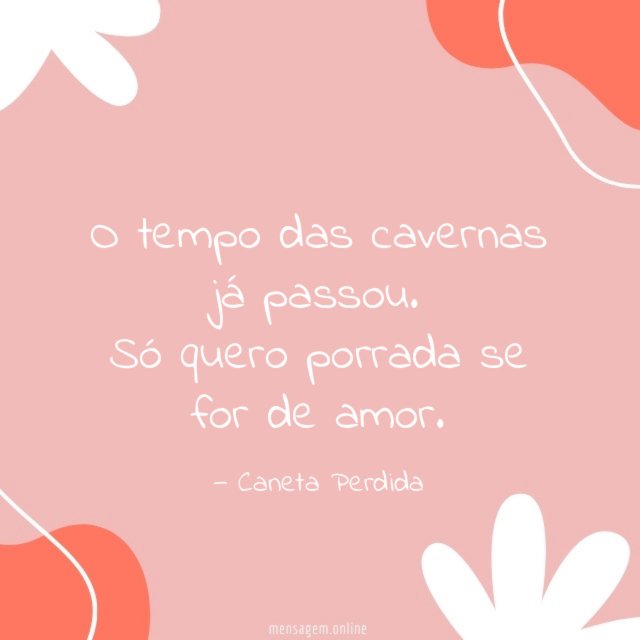 O tempo das cavernas já passou