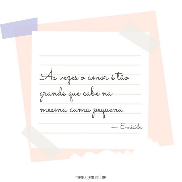 Às vezes o amor é tão grande