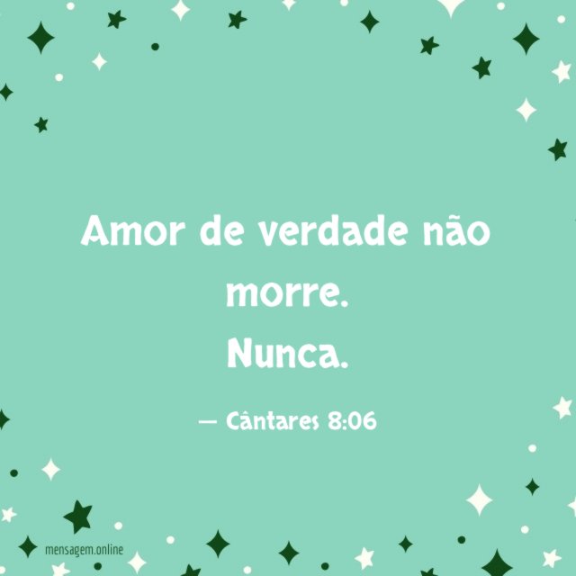 Amor de verdade não morre