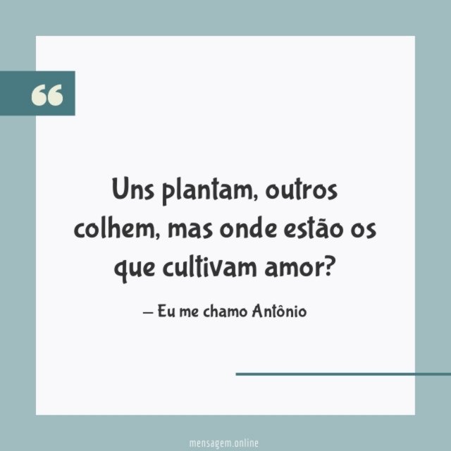 Os que cultivam amor