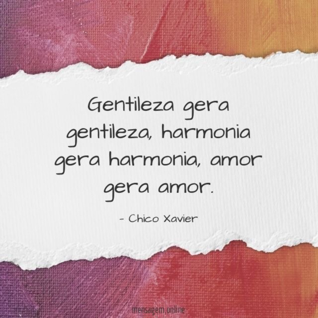 Amor gera amor