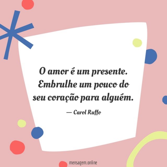 O amor é um presente