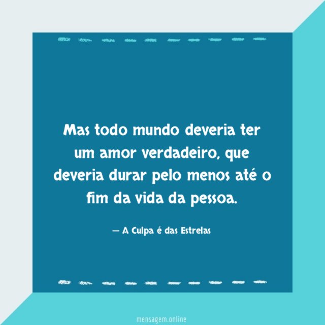 Mas todo mundo deveria
