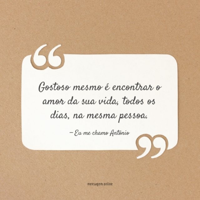 Gostoso mesmo é
