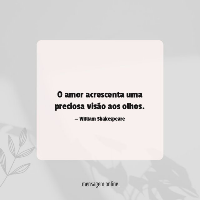 O amor acrescenta uma