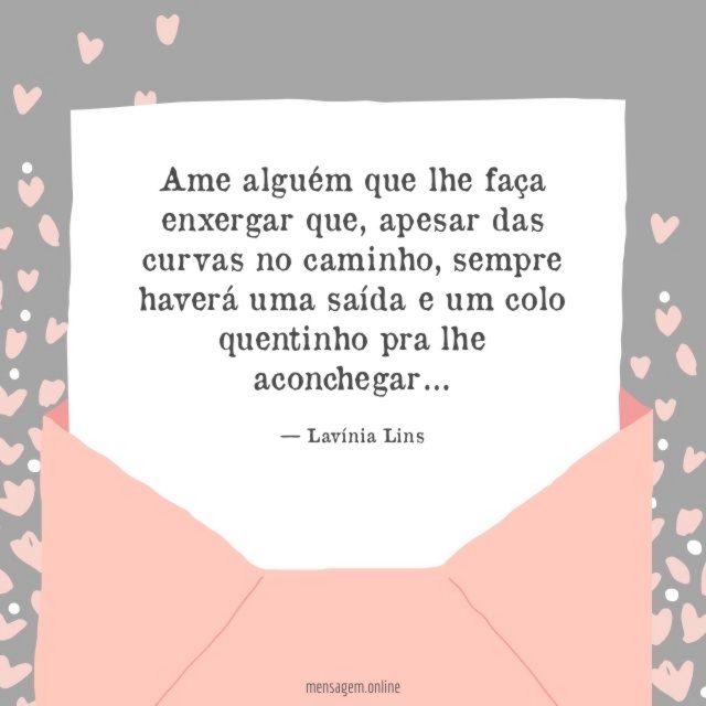Ame alguém que lhe faça enxergar